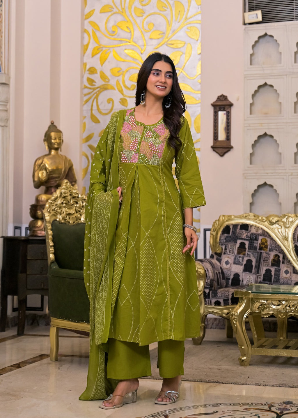 NOOAA Premium Embroidered 3 Piece Suit Set with Dupatta | Festive & Occasion Wear
