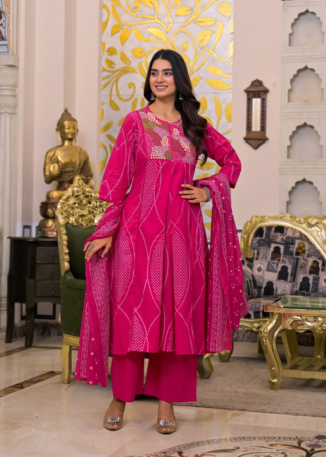 NOOAA Premium Embroidered 3 Piece Suit Set with Dupatta | Festive & Occasion Wear
