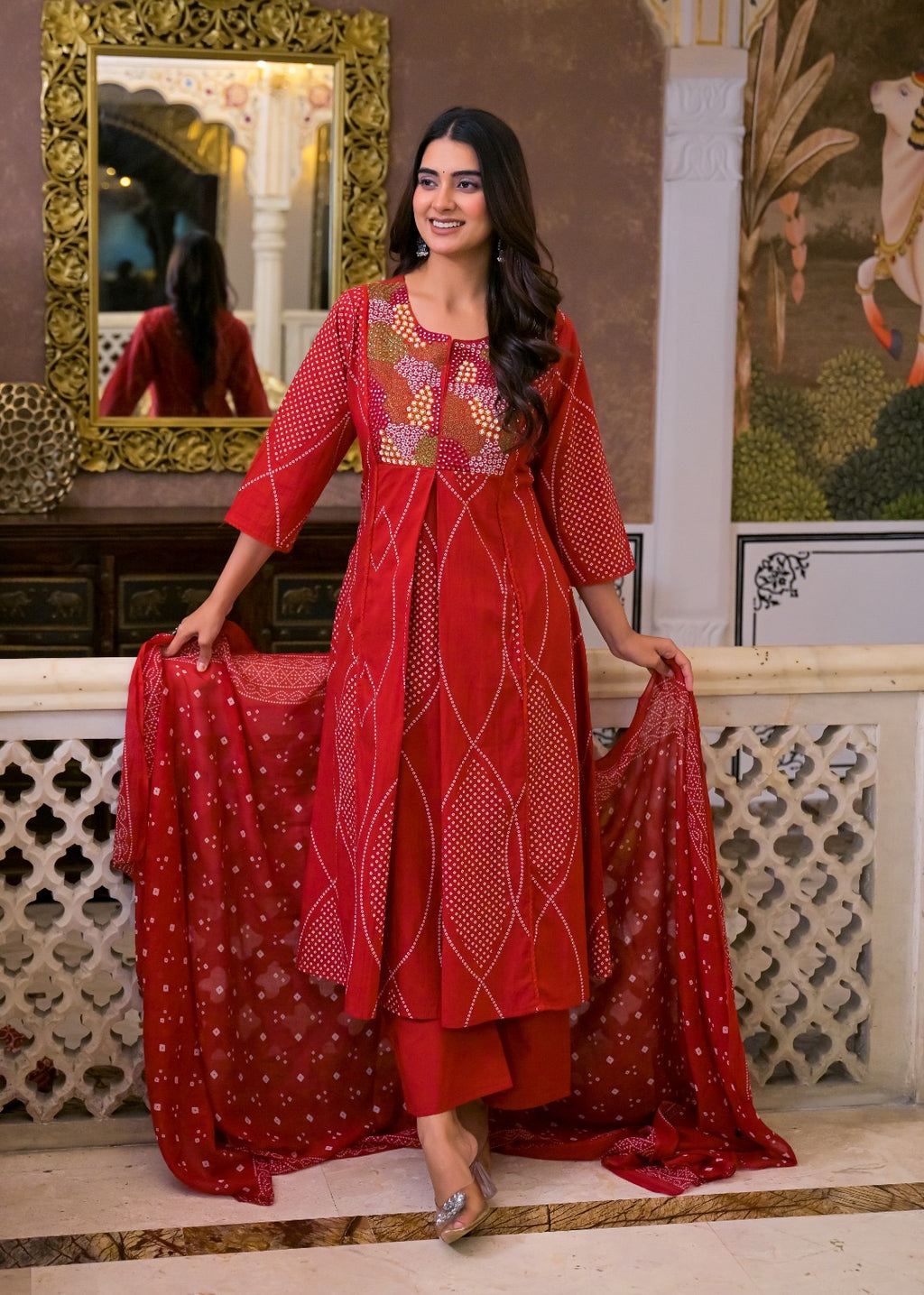 NOOAA Premium Embroidered 3 Piece Suit Set with Dupatta | Festive & Occasion Wear