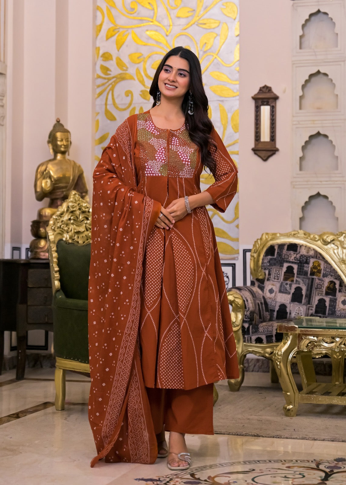 NOOAA Premium Embroidered 3 Piece Suit Set with Dupatta | Festive & Occasion Wear