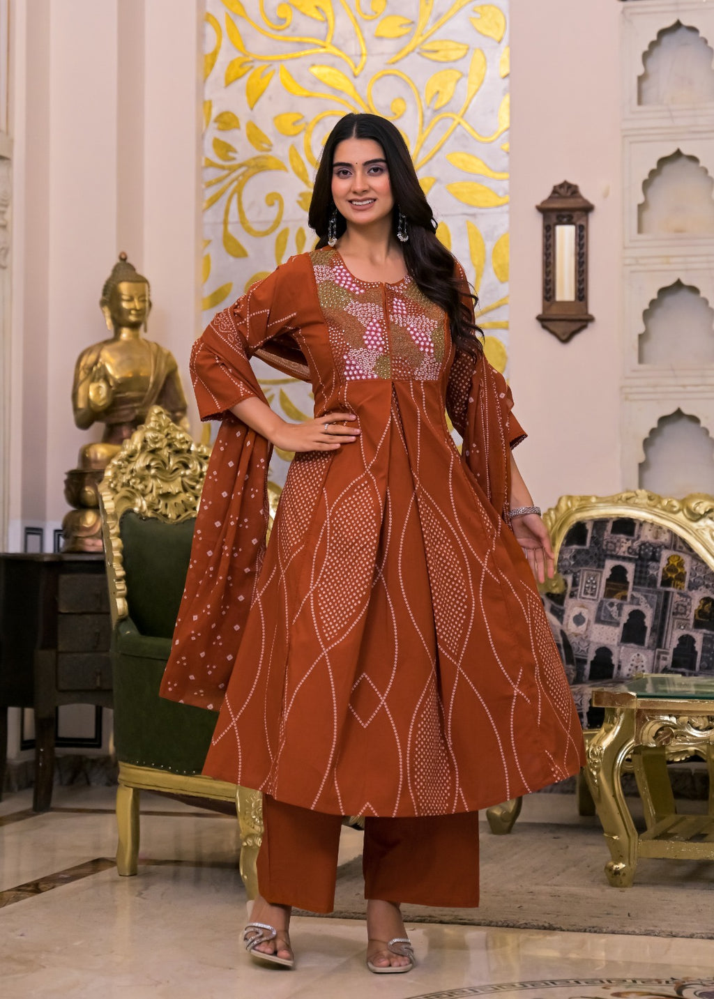 NOOAA Premium Embroidered 3 Piece Suit Set with Dupatta | Festive & Occasion Wear