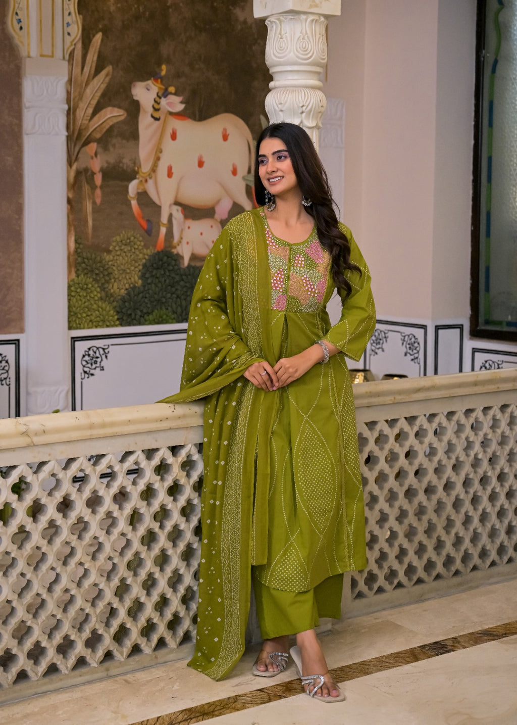 NOOAA Premium Embroidered 3 Piece Suit Set with Dupatta | Festive & Occasion Wear