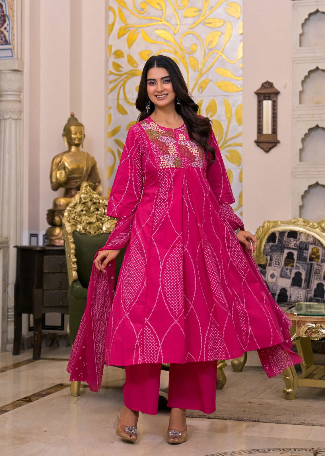 NOOAA Premium Embroidered 3 Piece Suit Set with Dupatta | Festive & Occasion Wear