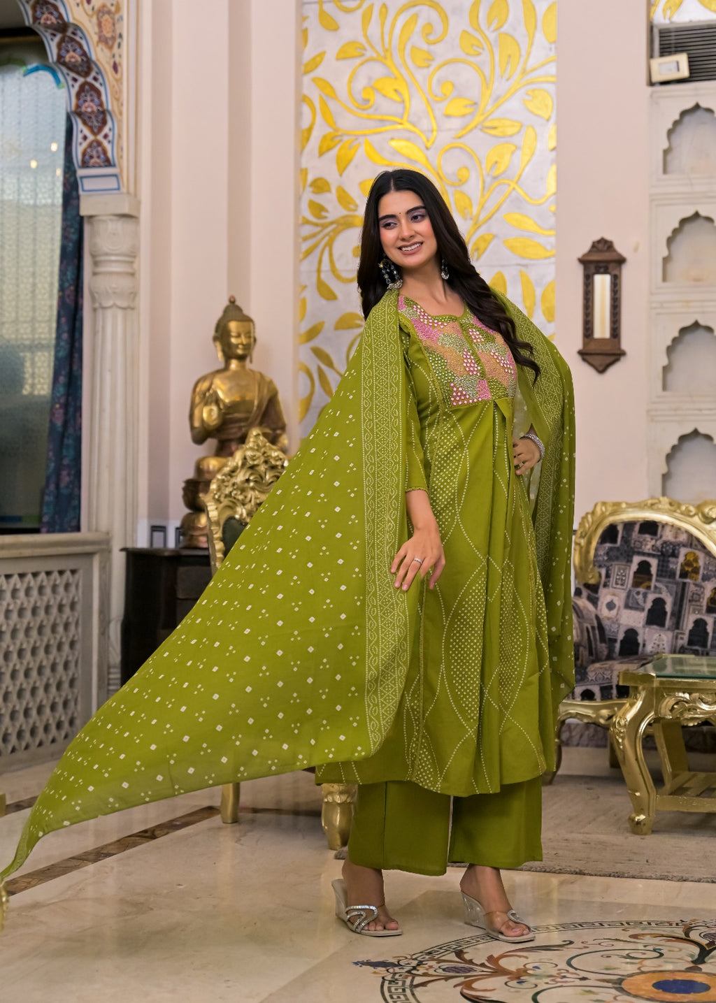 NOOAA Premium Embroidered 3 Piece Suit Set with Dupatta | Festive & Occasion Wear