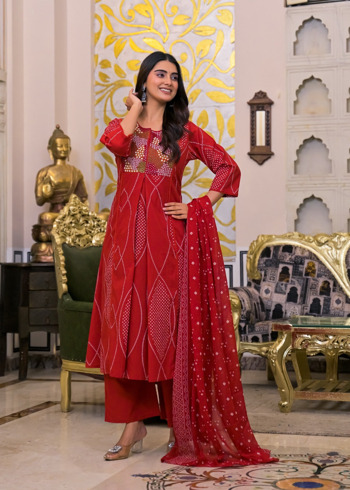 NOOAA Premium Embroidered 3 Piece Suit Set with Dupatta | Festive & Occasion Wear
