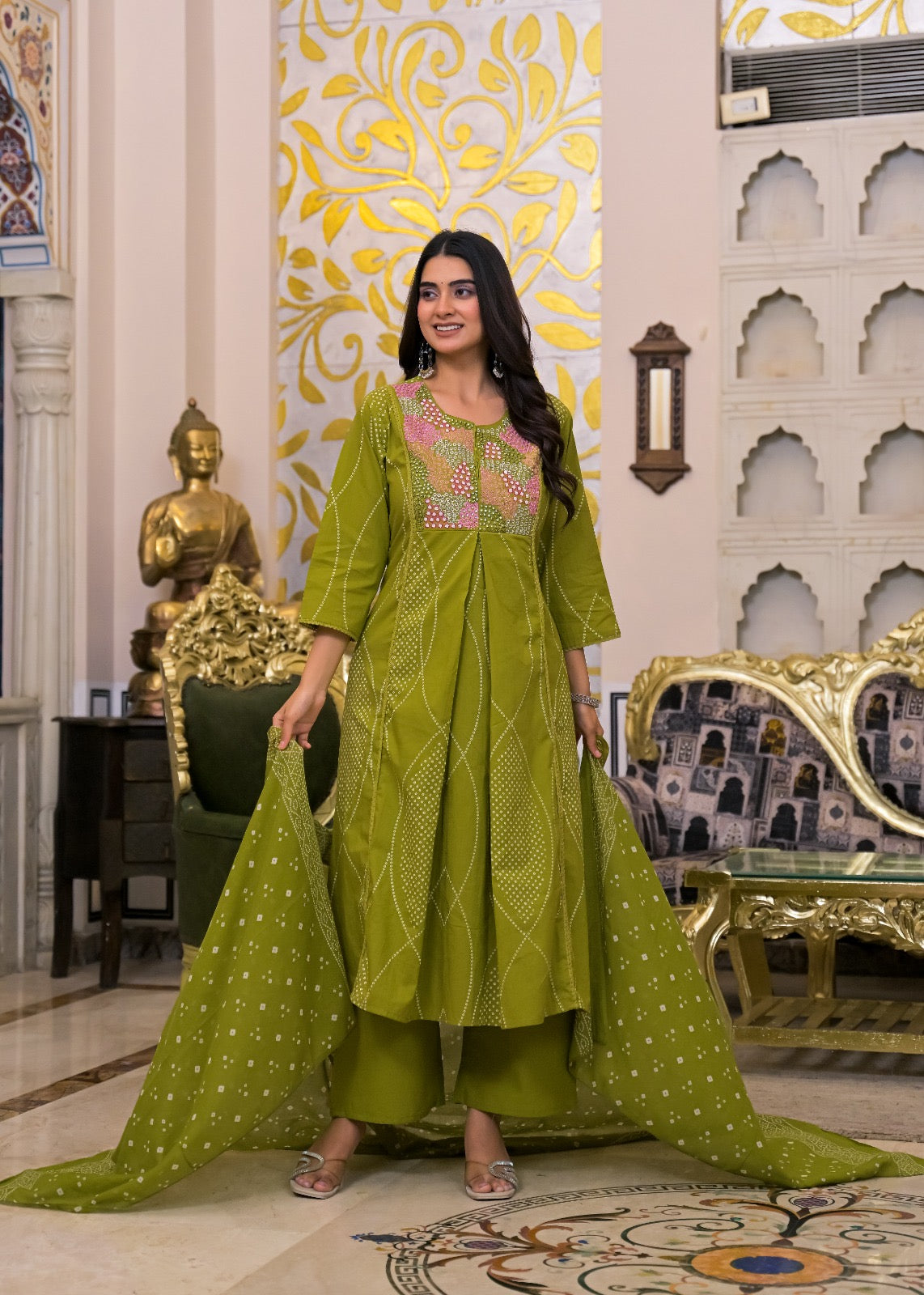 NOOAA Premium Embroidered 3 Piece Suit Set with Dupatta | Festive & Occasion Wear