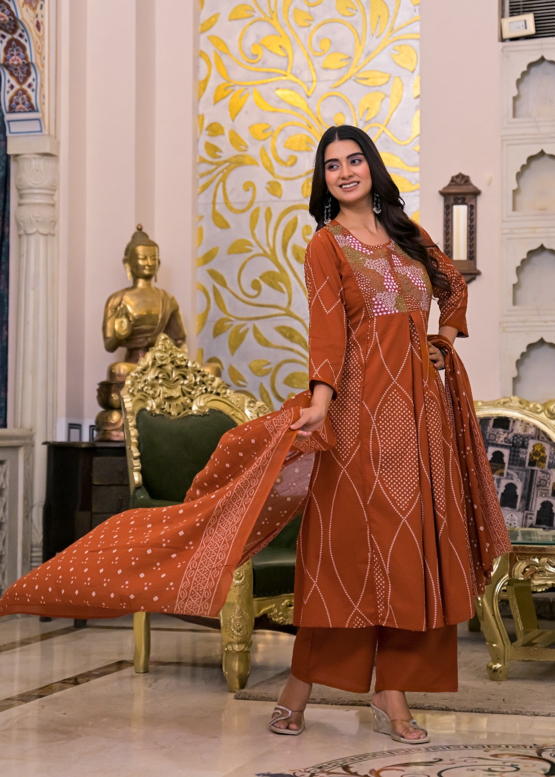 NOOAA Premium Embroidered 3 Piece Suit Set with Dupatta | Festive & Occasion Wear