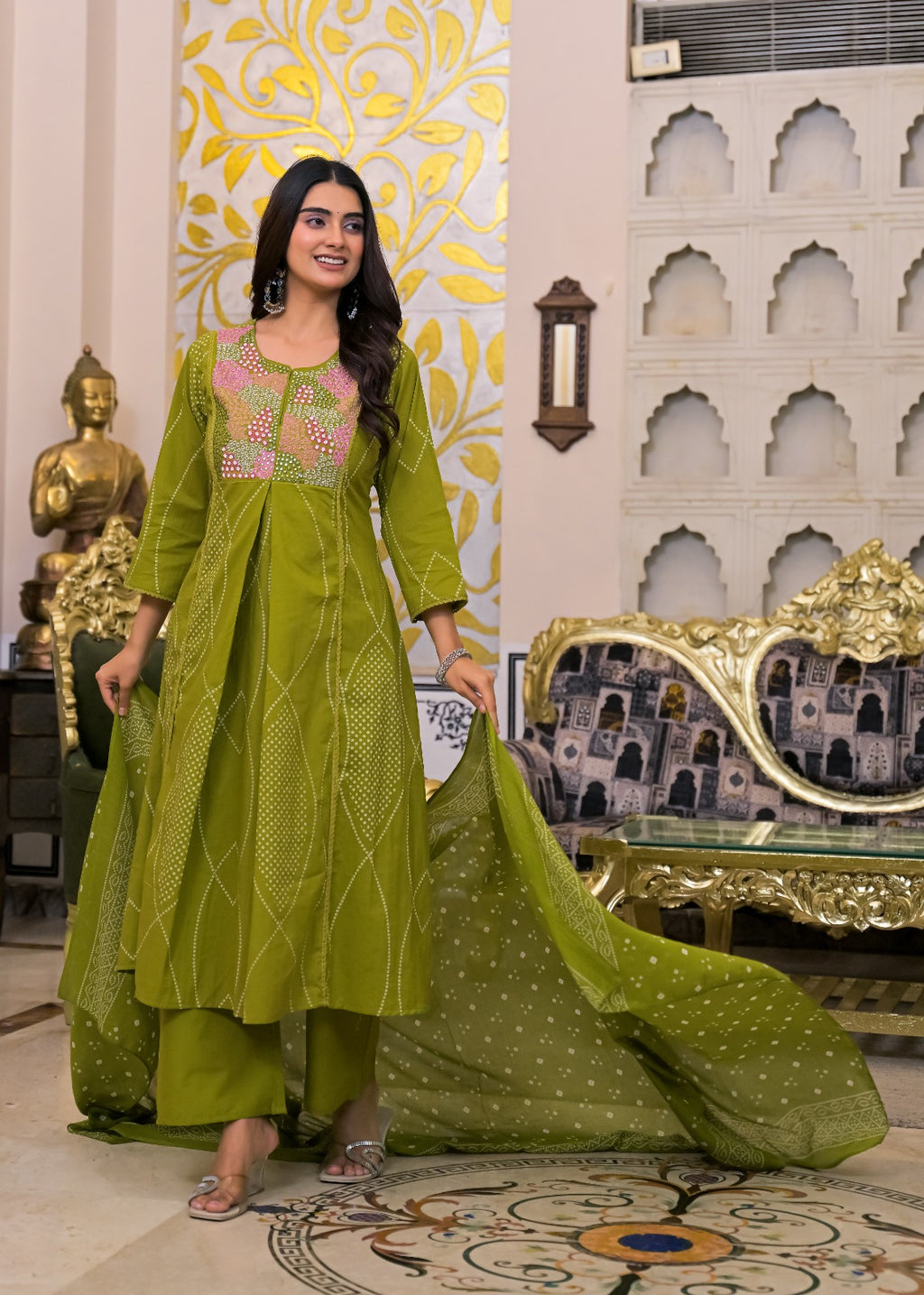 NOOAA Premium Embroidered 3 Piece Suit Set with Dupatta | Festive & Occasion Wear