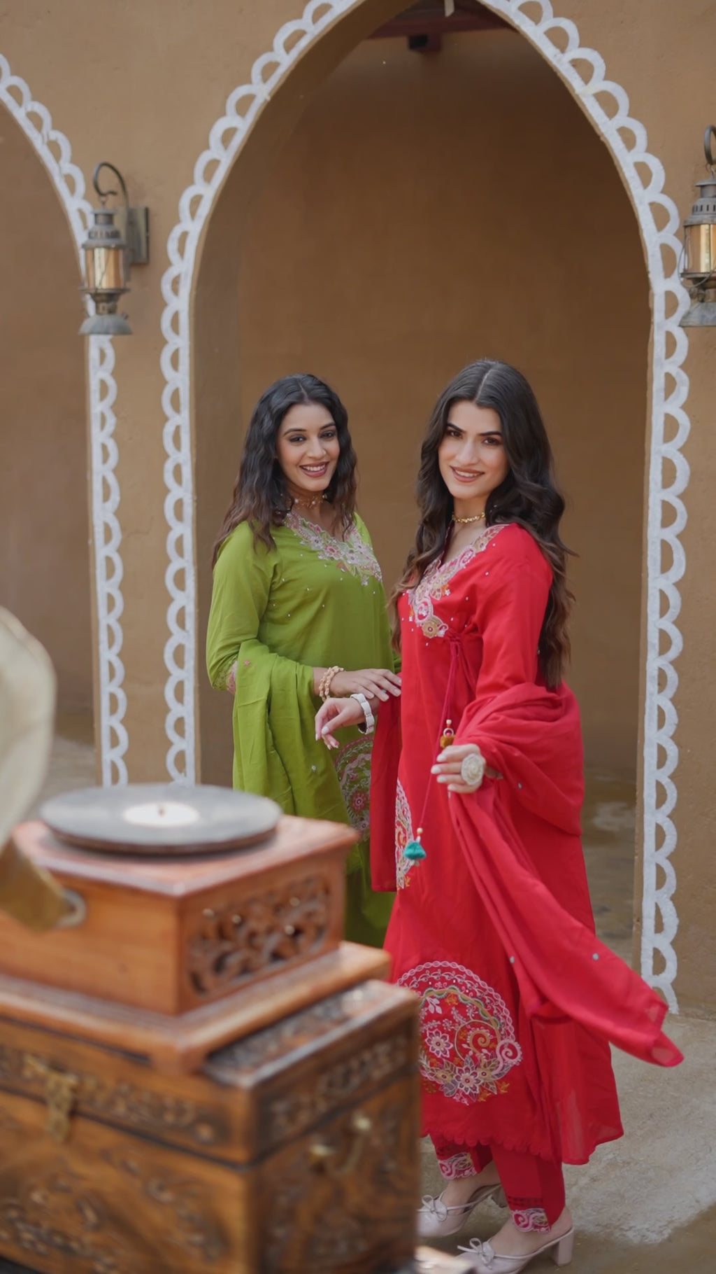 Premium Mal Cotton Embroidered Suit Set with Dupatta – The Nooaa Collection